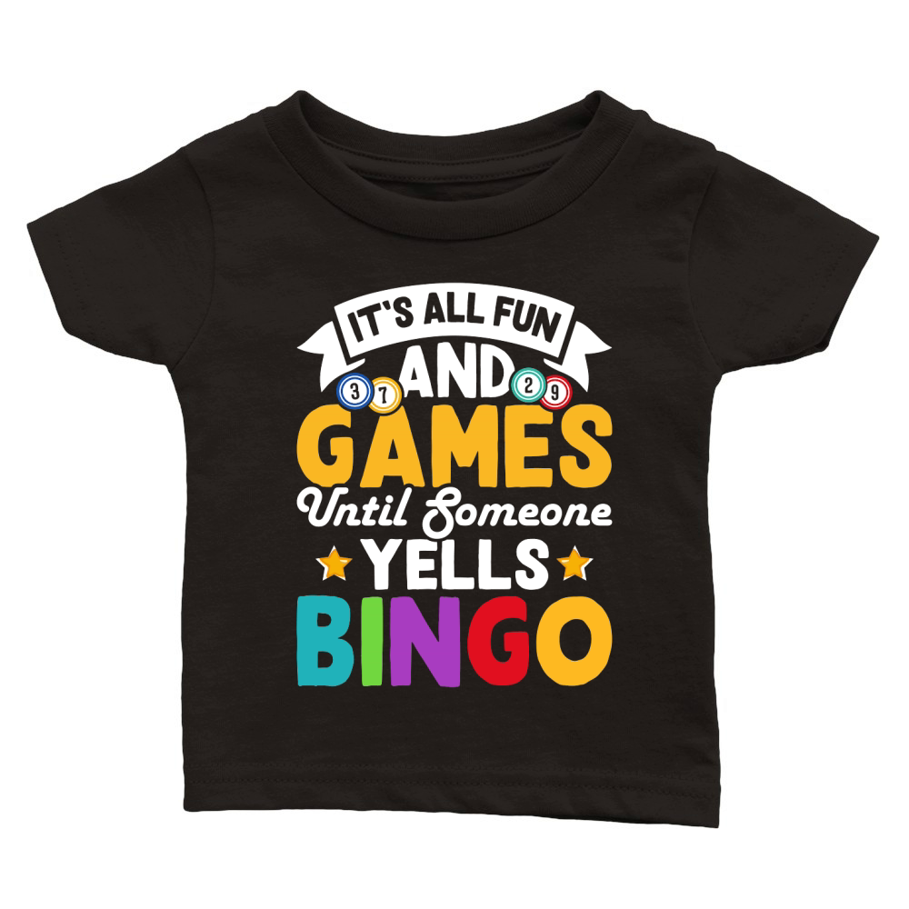 Casino Vintage Bingo Classic Baby Crewneck T-shirt