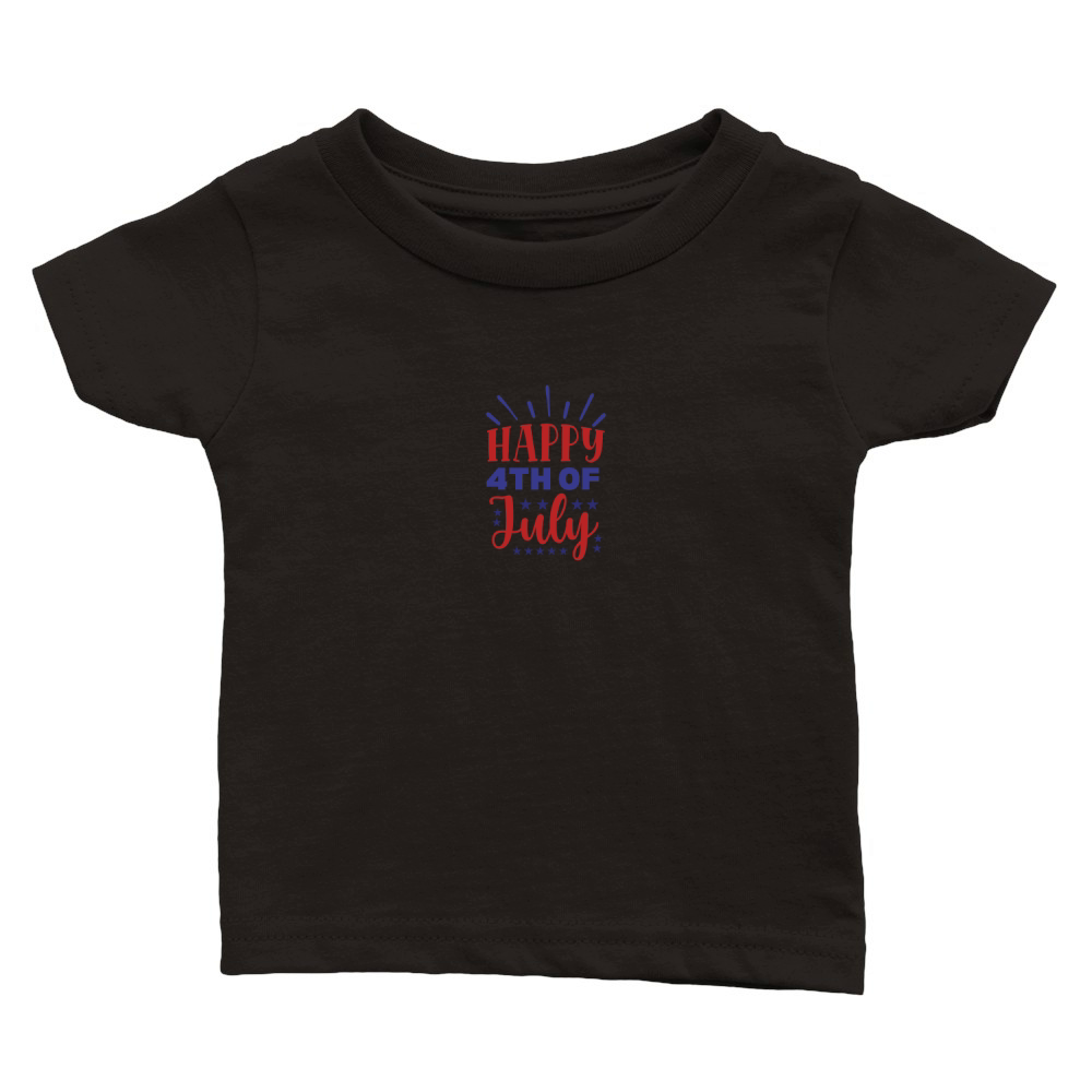 Happy 4Th of July 4 03 Classic Baby Crewneck T-shirt