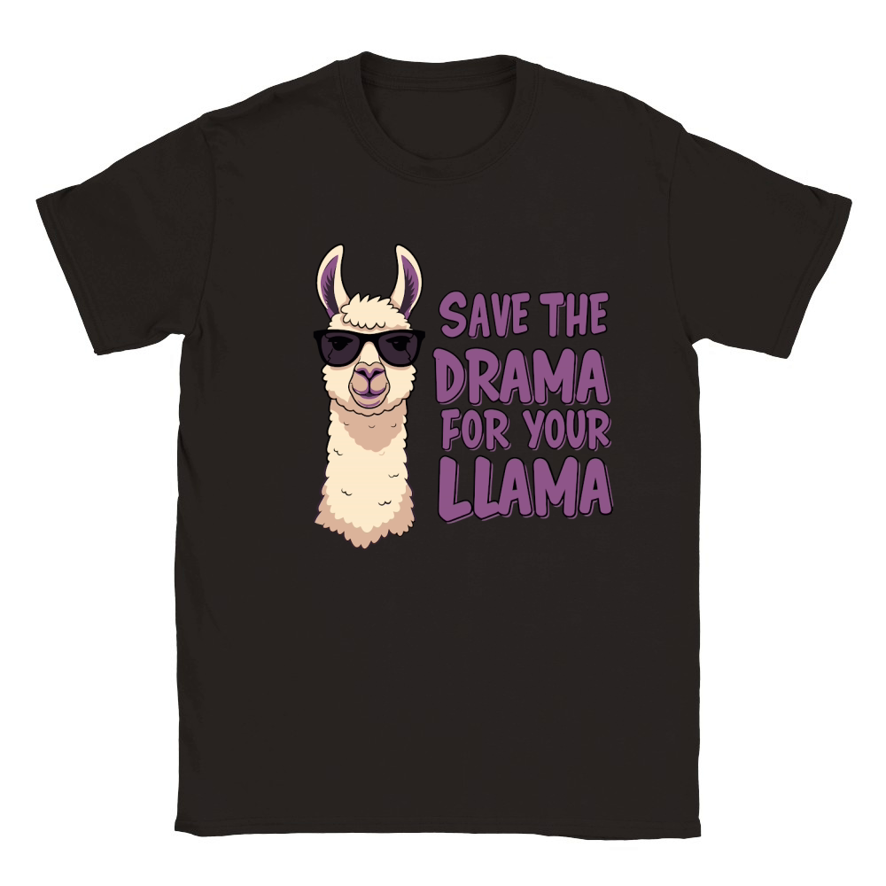 Save the drama for your llama 2 Classic Kids Crewneck T-shirt