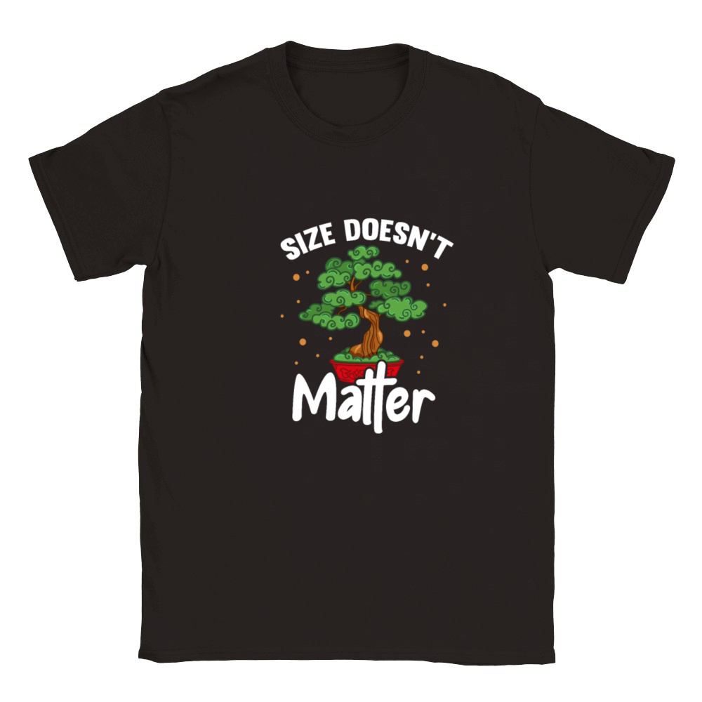 Size Doesnt Matter Bonsai Tree Classic Kids Crewneck T-shirt