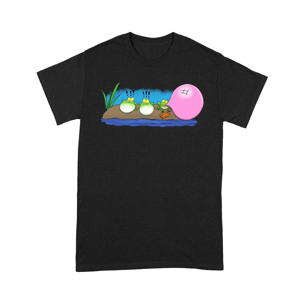 Cute funny frogs bubblegum cartoon illustration Comfort T-shirt