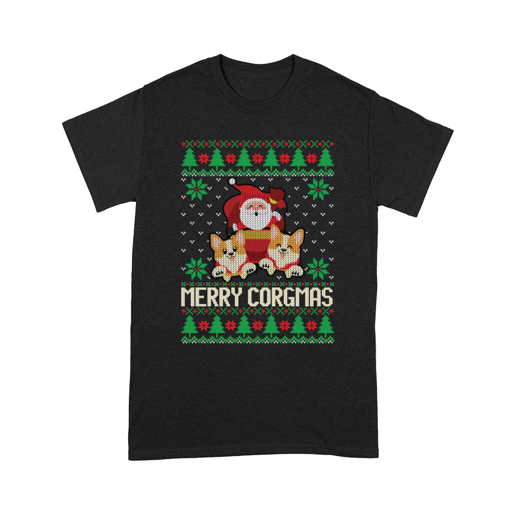 Merry corgmas ugly Christmas Comfort T-shirt