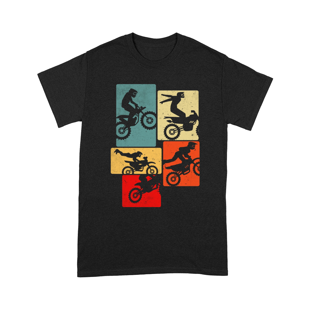 Retro with Motocross Motorcycle Comfort T-shirt