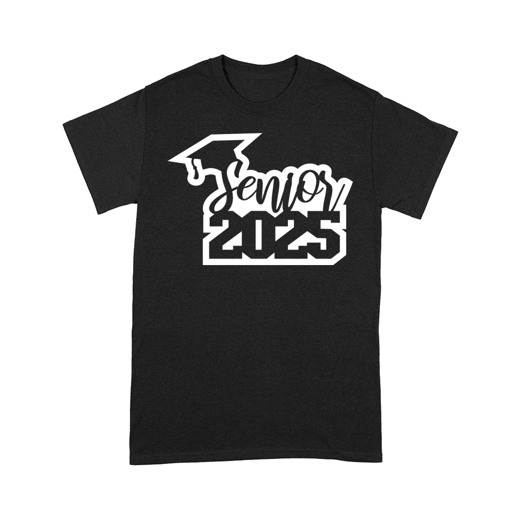 Senior 2025 small cap outline white Comfort T-shirt