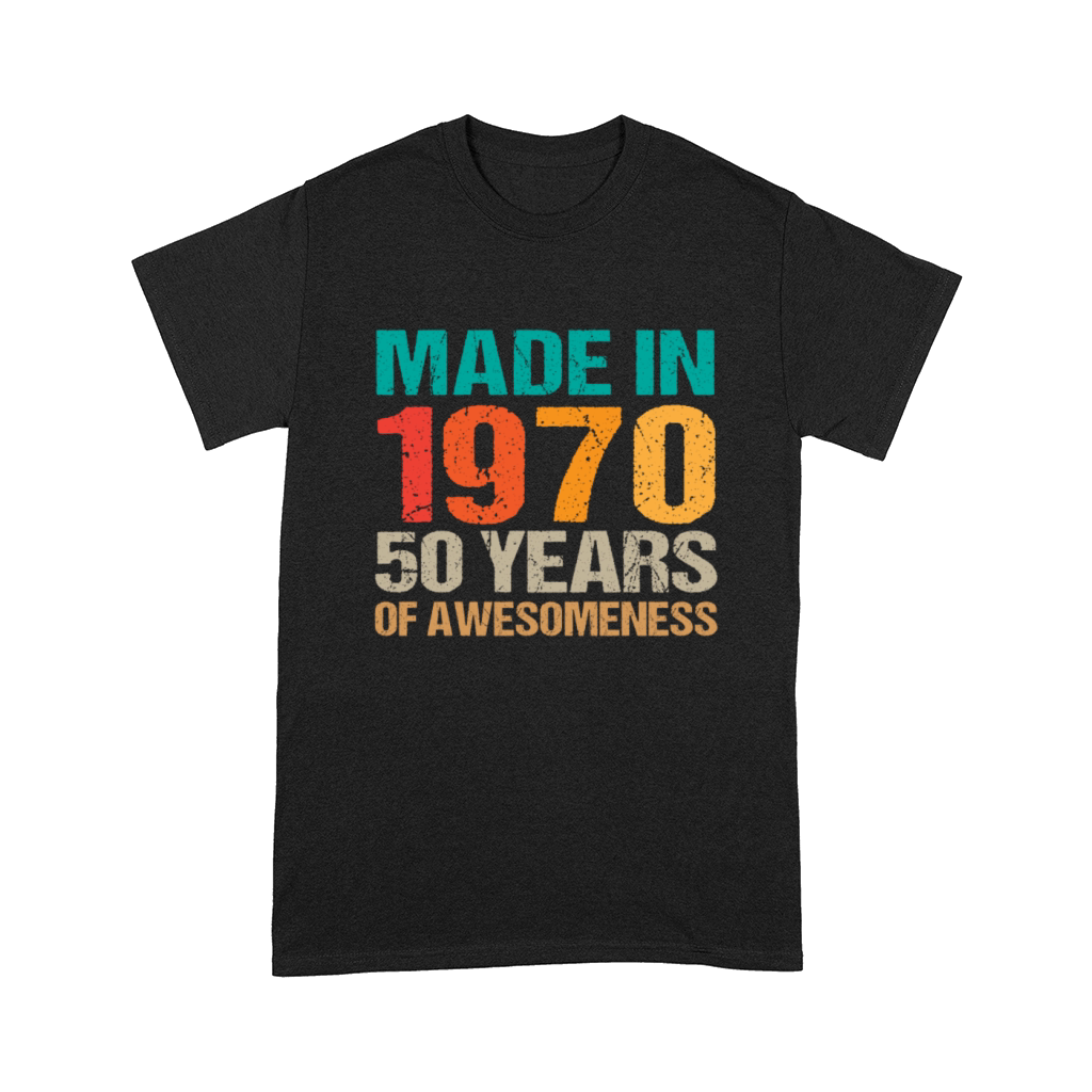 Vintage Made in 1970 - 50 Years Old Birthday Gift Comfort T-shirt