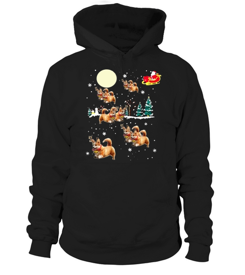 Corgi Christmas Santa Claus Hoodie Unisex