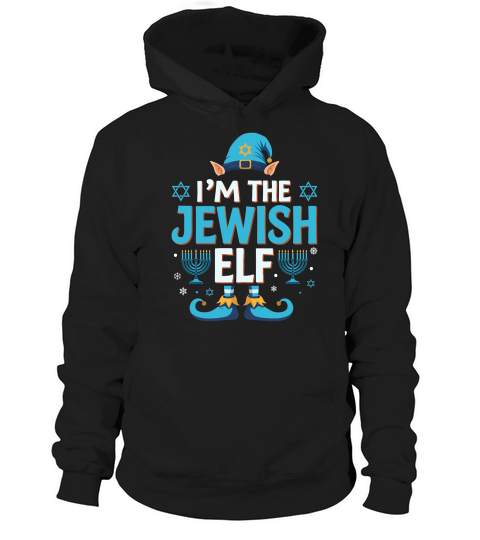 Im The Jewish Elf Hanukkah Hoodie Unisex