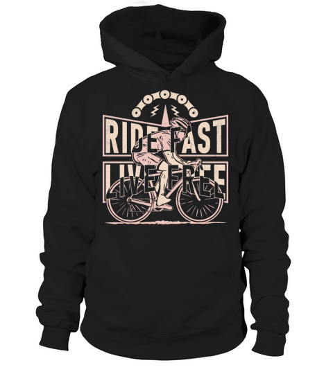 Ride Fast, Live Free Cycling Hoodie Unisex