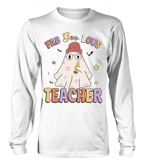 feb boo lous teacher Long sleeved Unisex