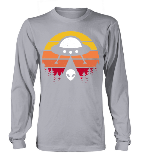 Vintage UFO Alien 9 Long sleeved Unisex