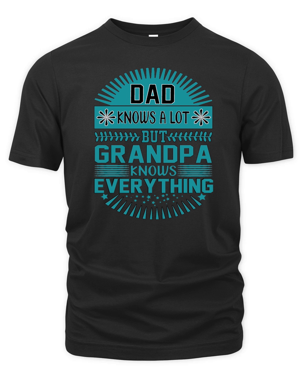 Day knows a lot but grandpa knows everything Organic Unisex T-shirt