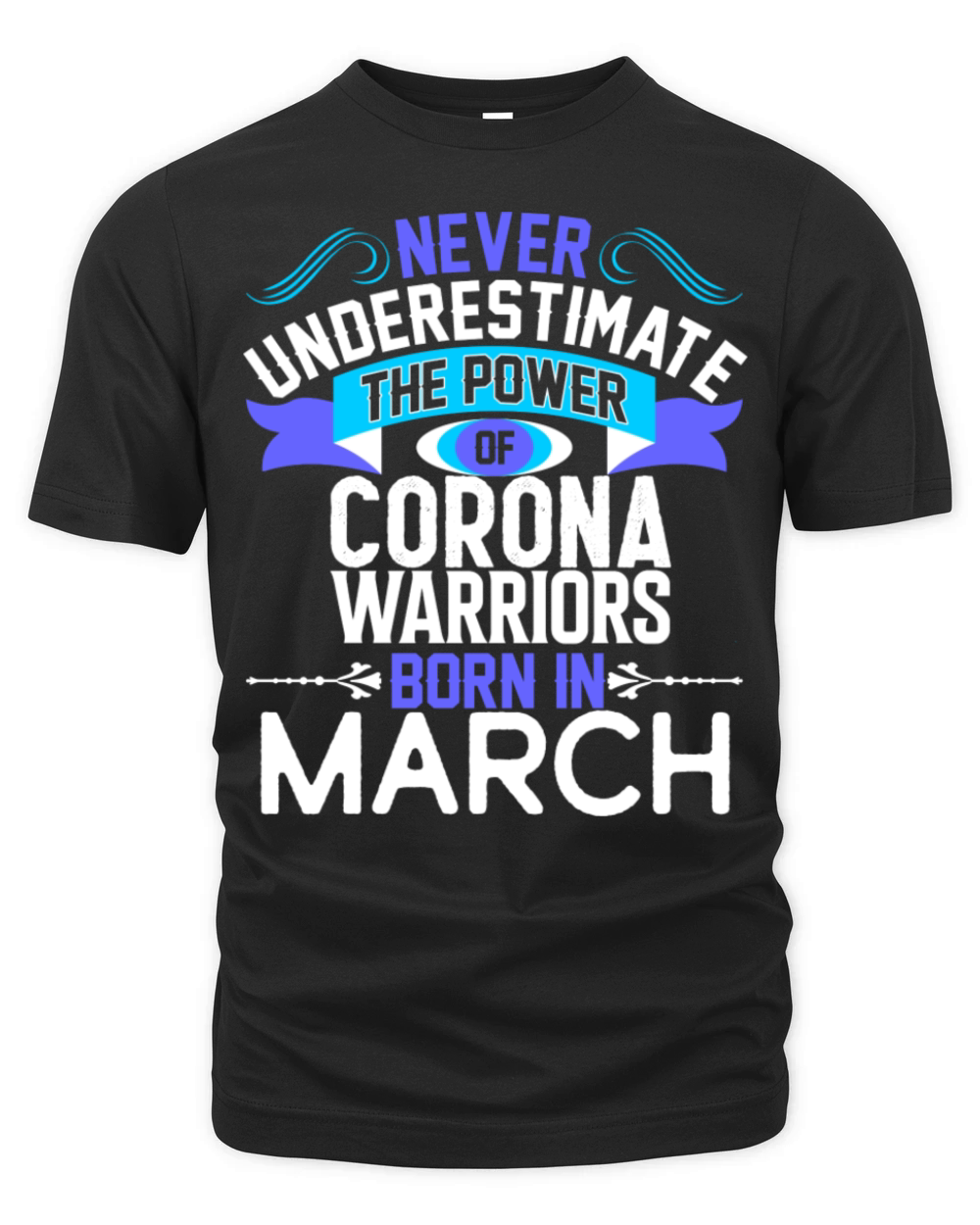 Never Underestimate The Power WOMEN BORN IN MARCH Organic Unisex T-shirt