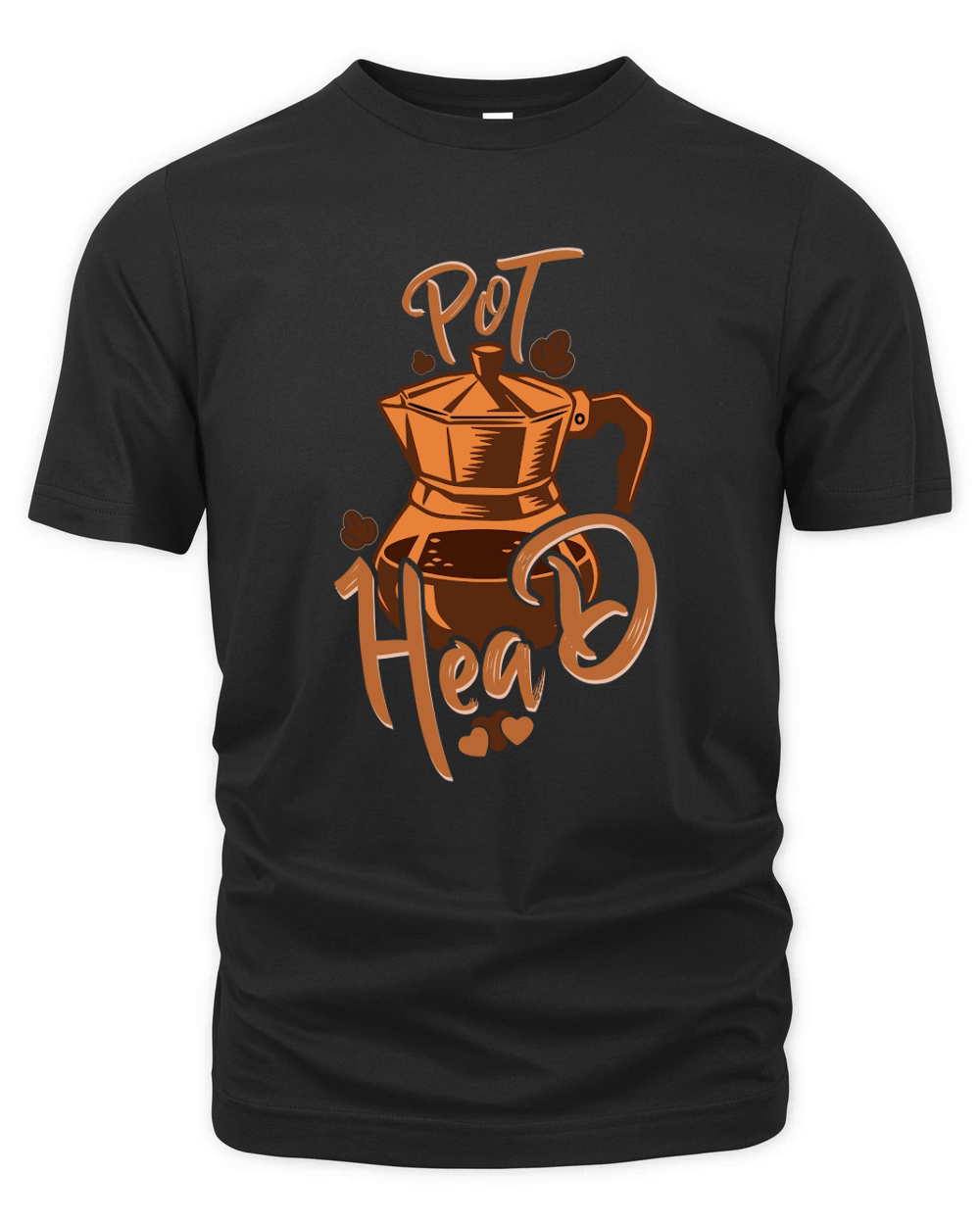Pot Head barista Coffee Lover Graphic vector Organic Unisex T-shirt