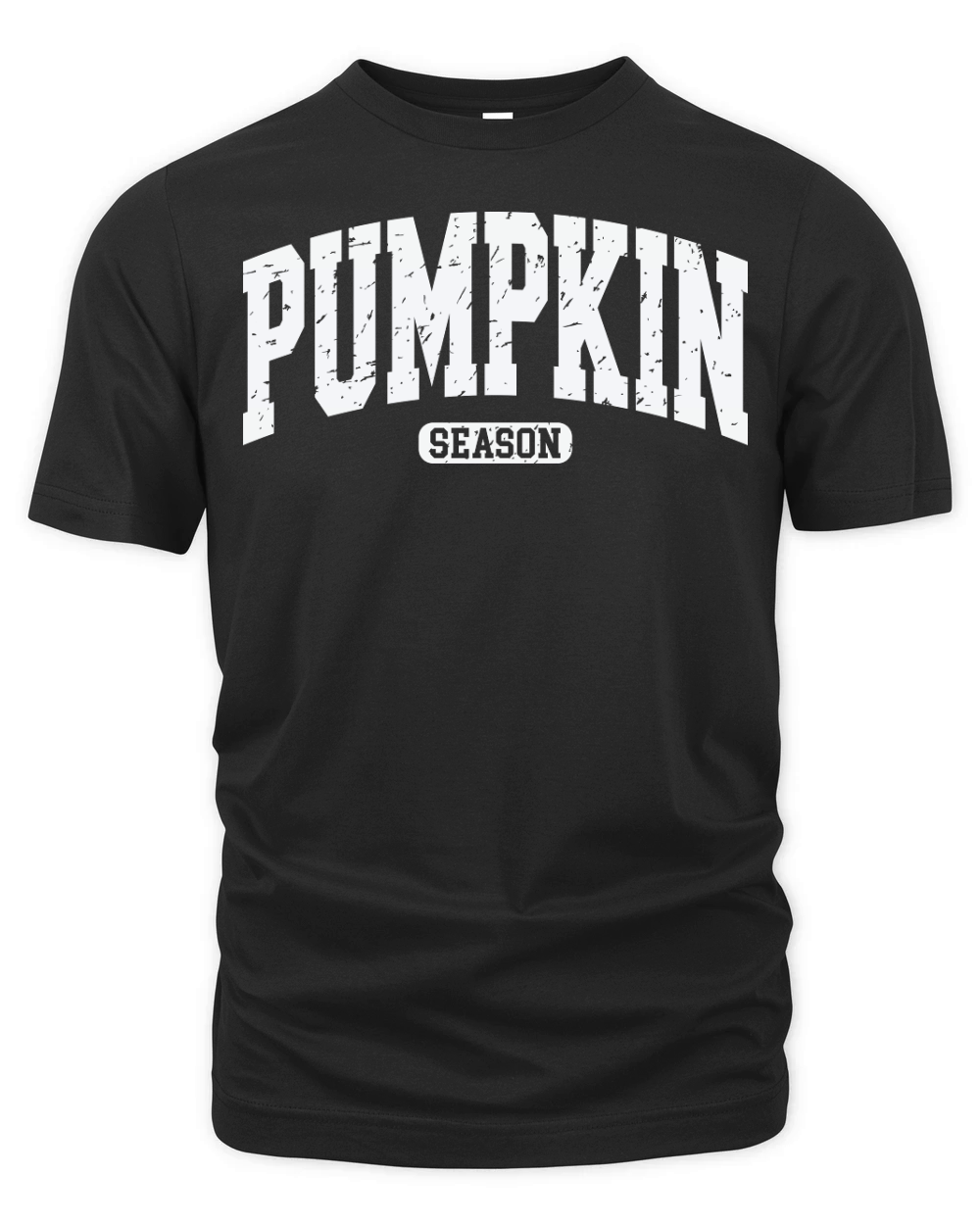 PumpkinSeasonVarsity1  Retro Organic Unisex T-shirt