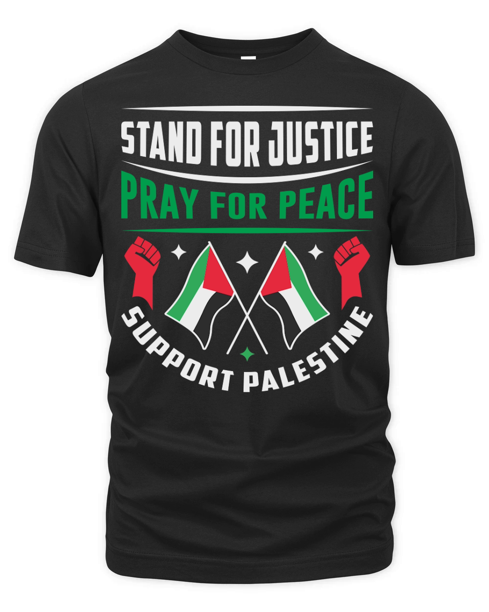 Stand For Justice Pray For Peace Support Palestine 01 Organic Unisex T-shirt