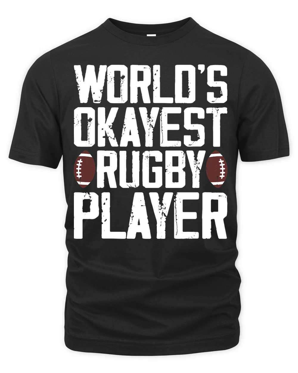 worlds okayest rugby palyer Organic Unisex T-shirt