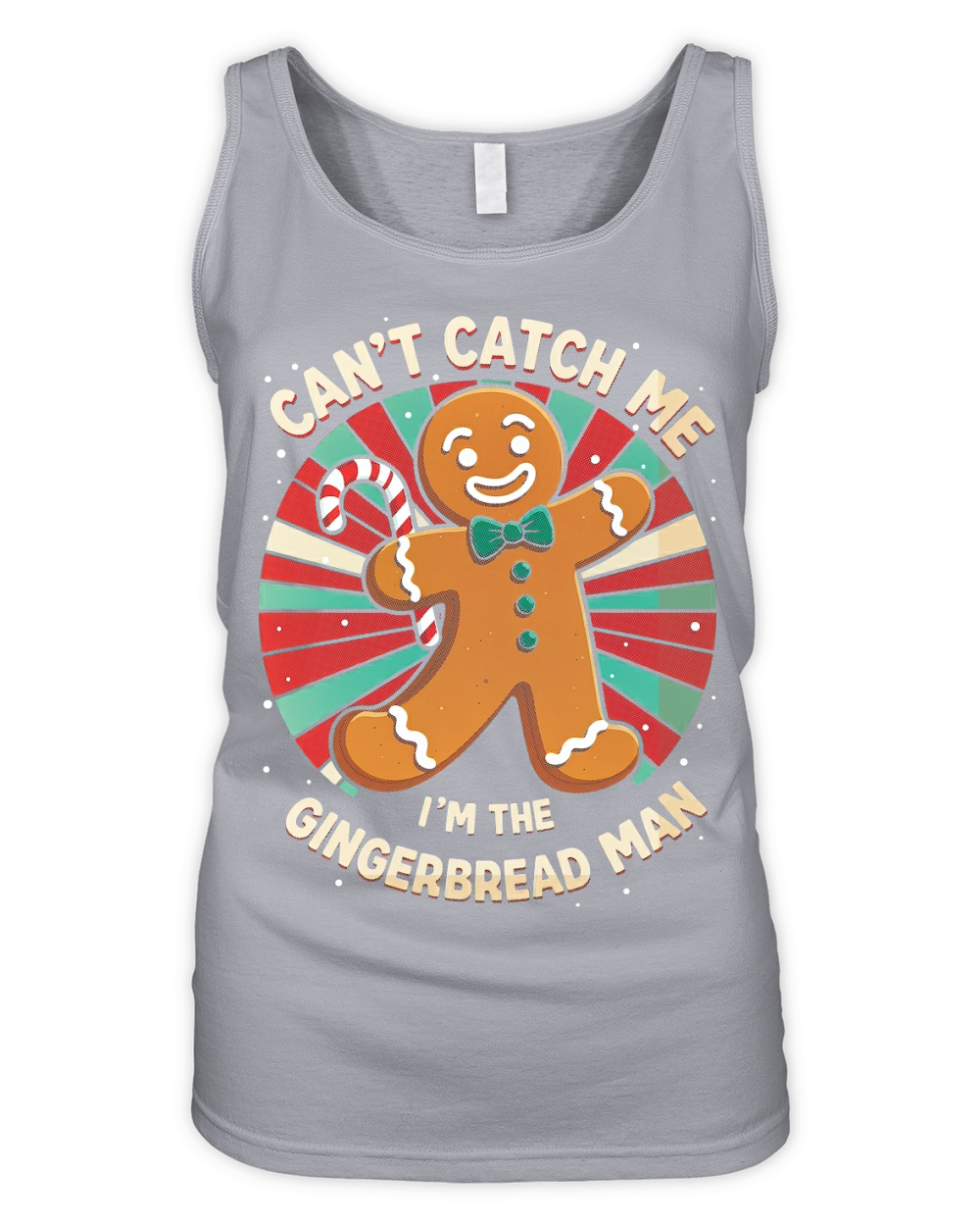 Cant Catch Me Gingerbread Man Organic Women's Tank Top