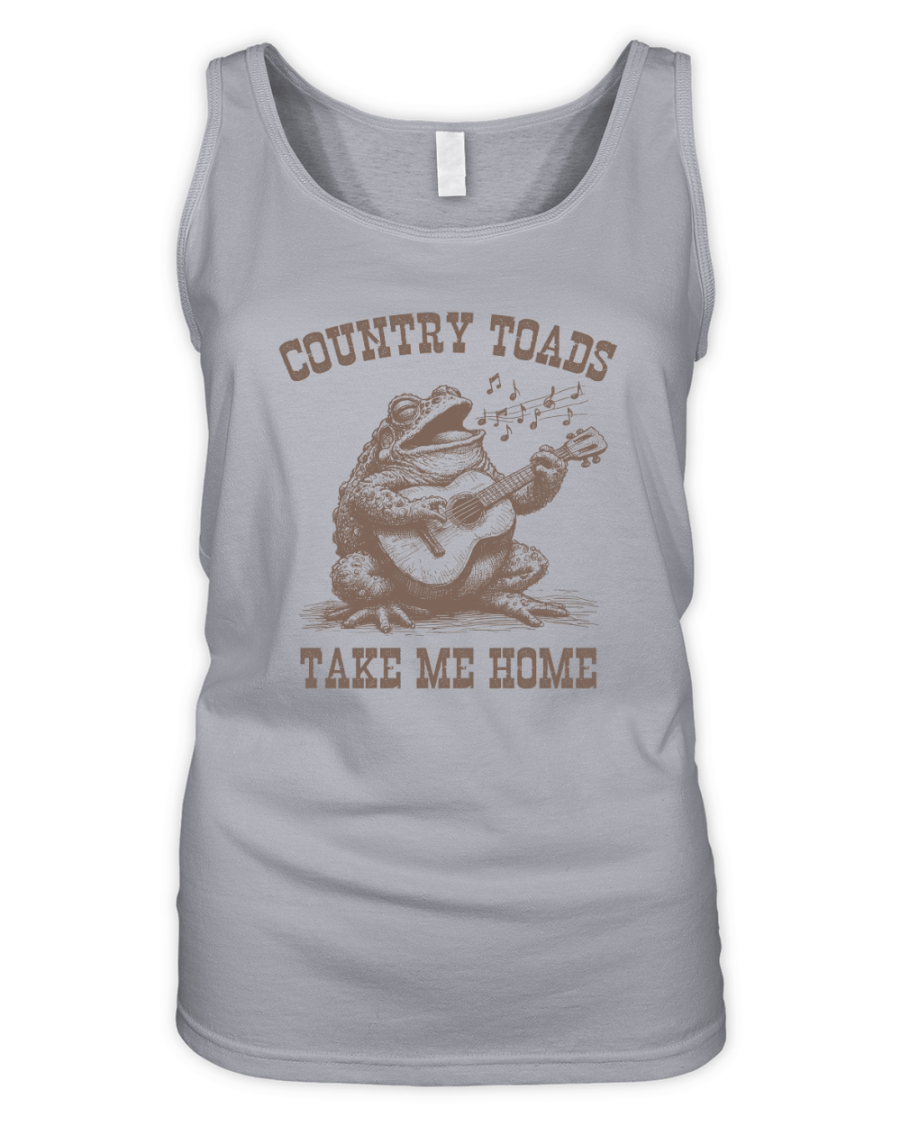 Country Toads Take Me Home L iBrown Organic Women's Tank Top