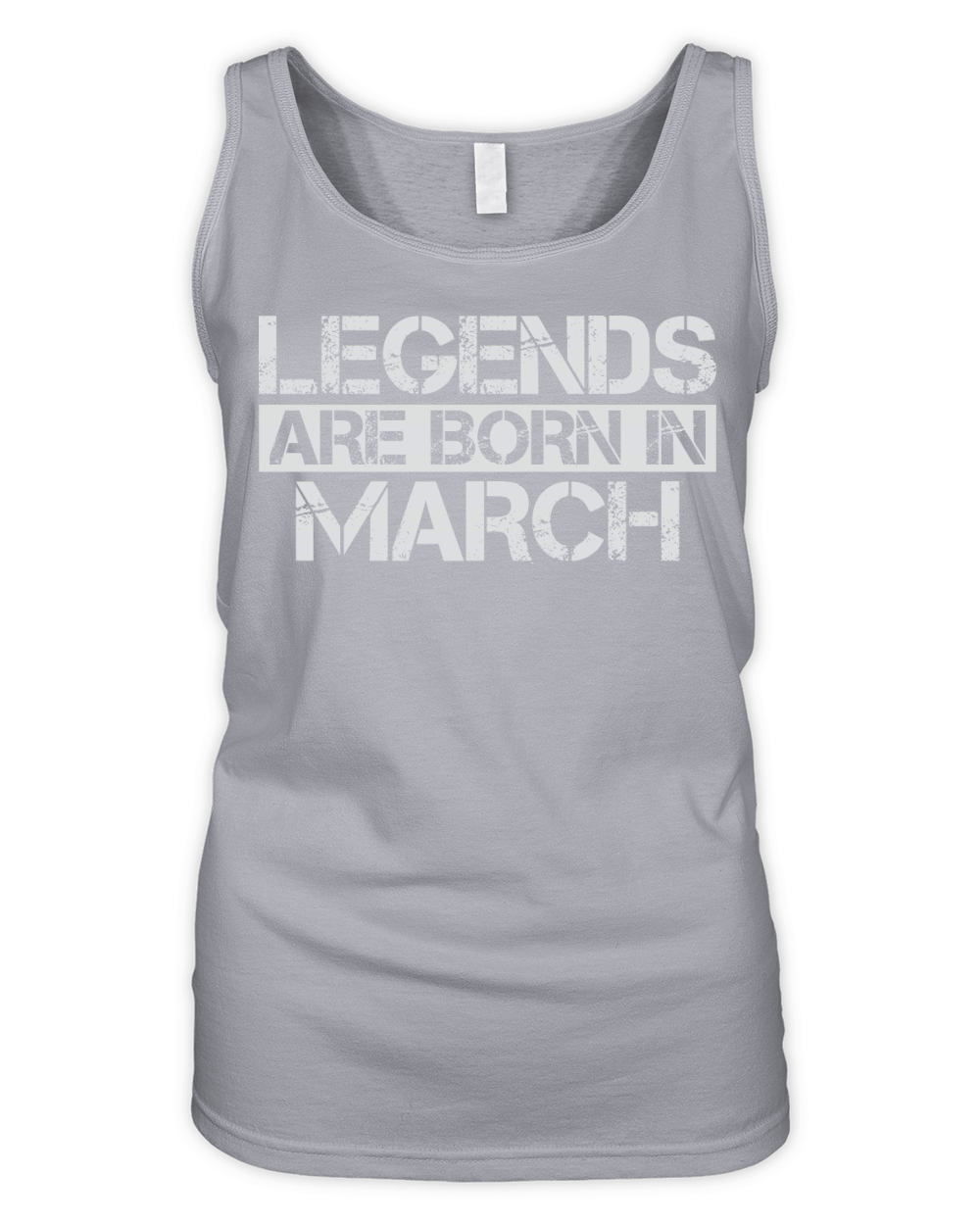 Legends are born in March Organic Women's Tank Top