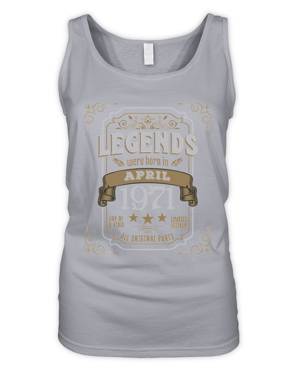 Legends Were Born In April 1971 Organic Women's Tank Top