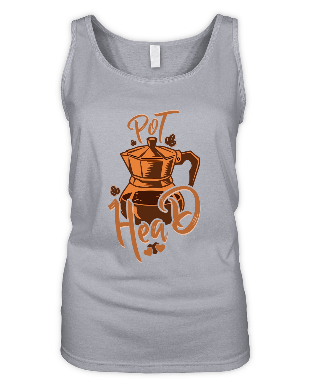 Pot Head barista Coffee Lover Graphic vector Organic Women's Tank Top