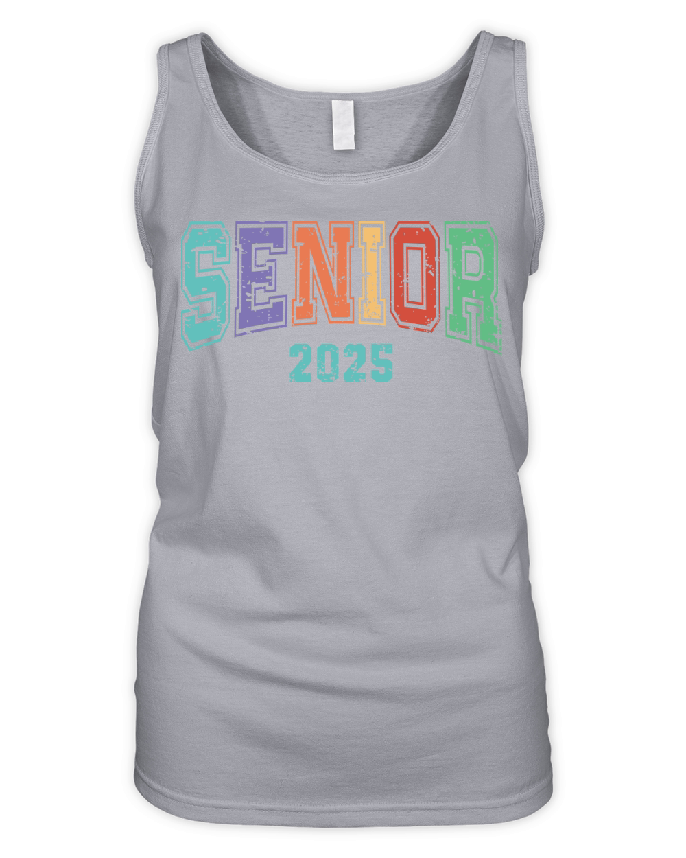Senior 2025 distressed 02 Organic Women's Tank Top