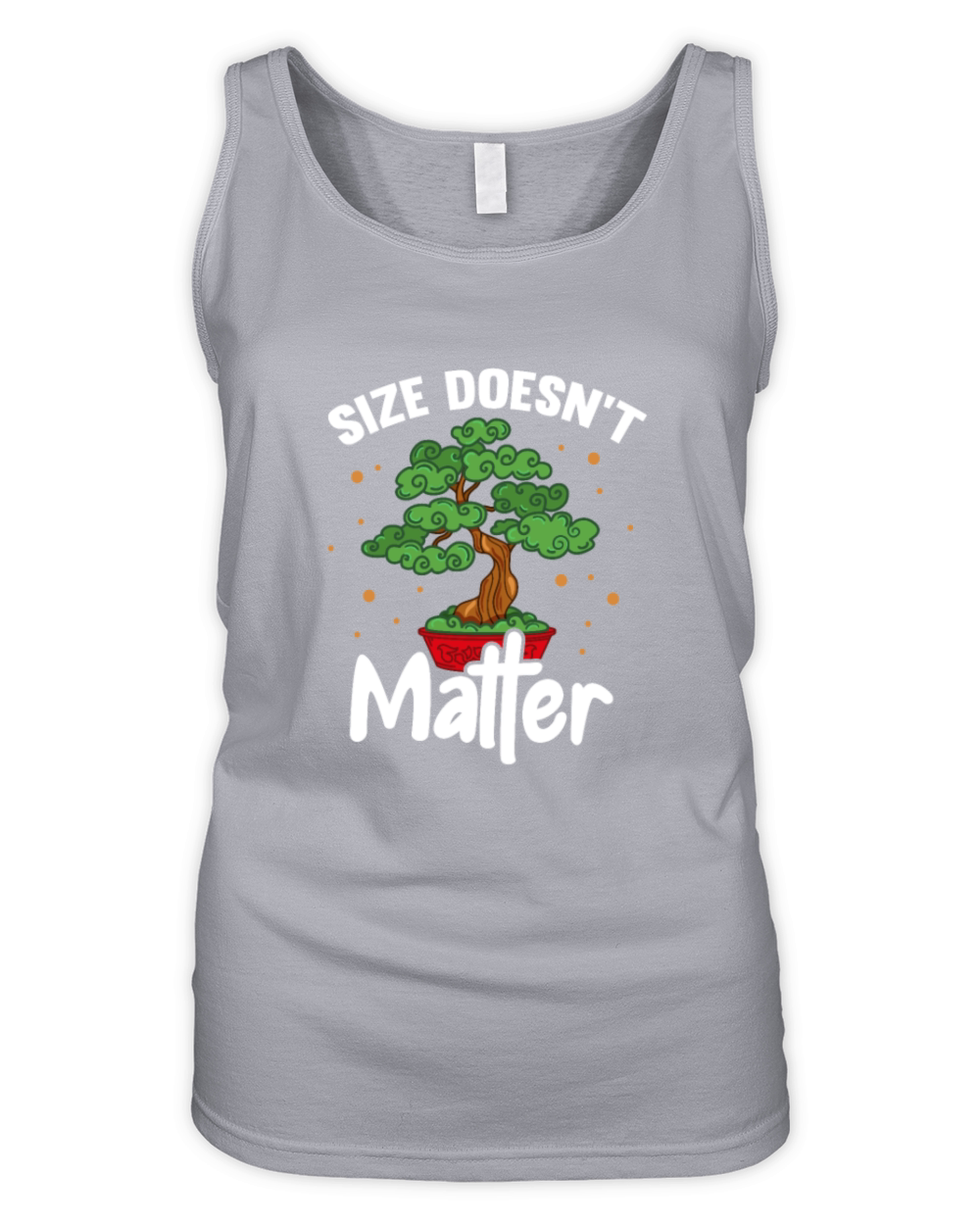 Size Doesnt Matter Bonsai Tree Organic Women's Tank Top