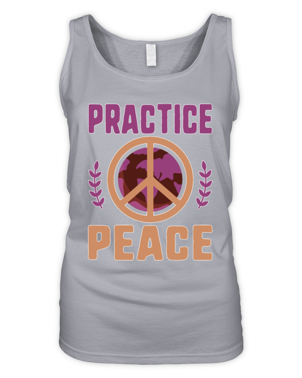 Social Justice Gift Practice Peace End Wars Work Organic Women's Tank Top