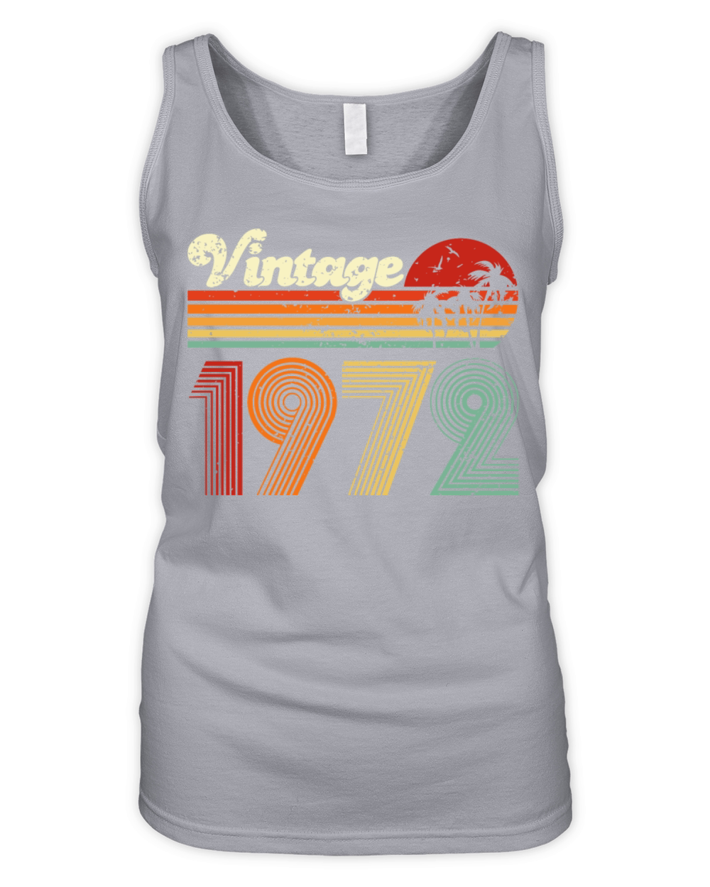 Vintage 1972 50th Birthday Fiftieth Gift men woman Organic Women's Tank Top