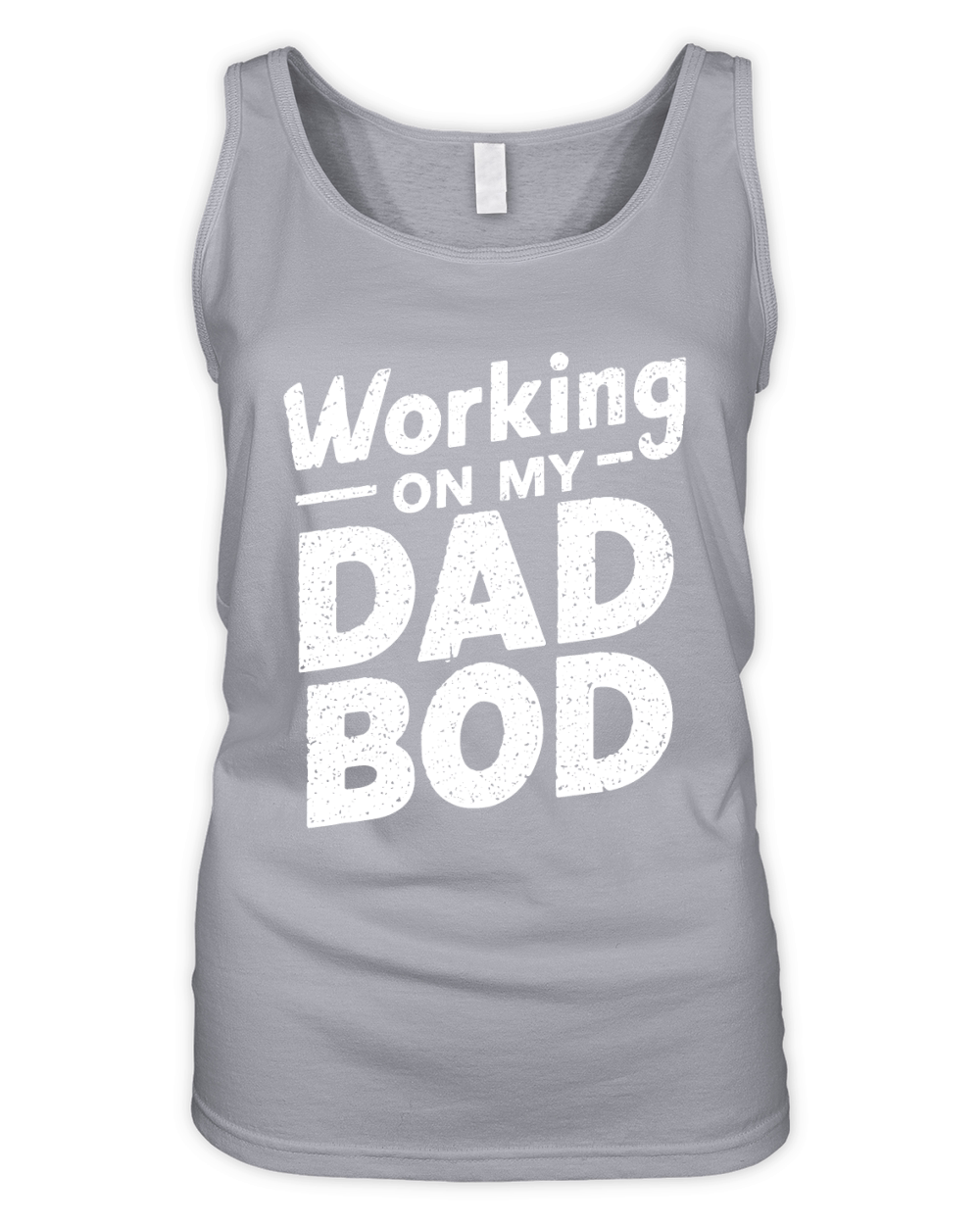 working on my dad bod Organic Women's Tank Top