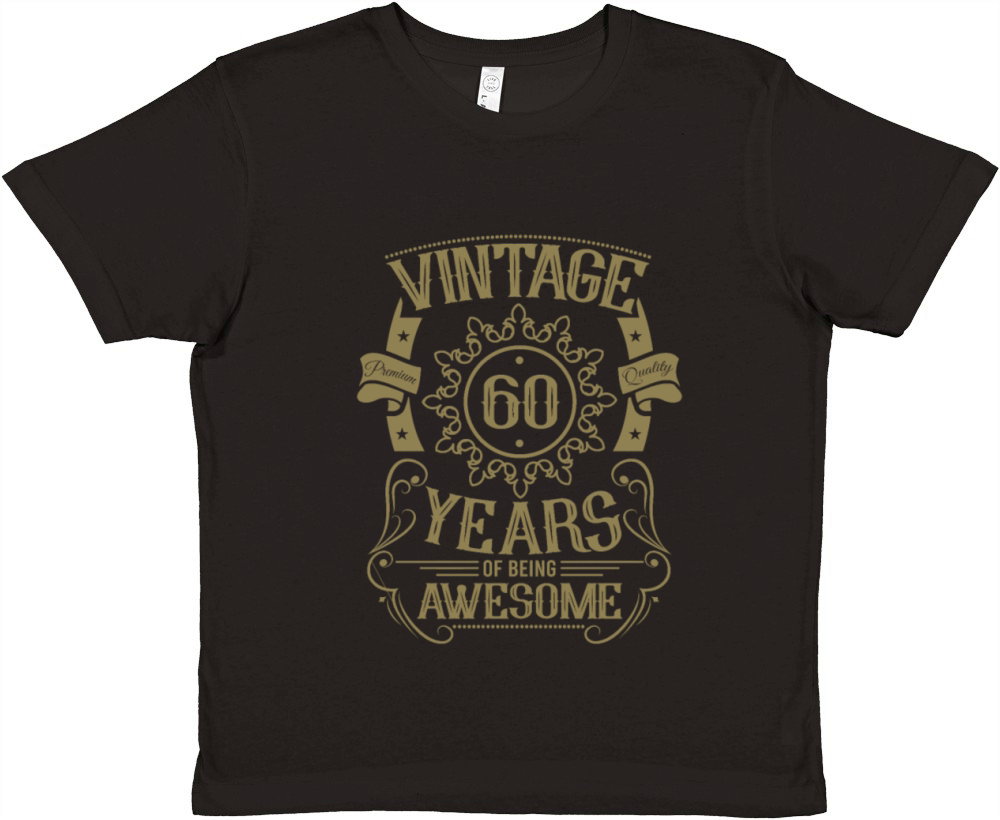 60th birthday gift ideas vintage husband wife Premium Kids Crewneck T-shirt