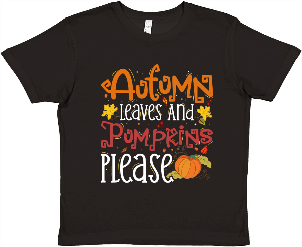 autumn leaves and pumpkins please Premium Kids Crewneck T-shirt
