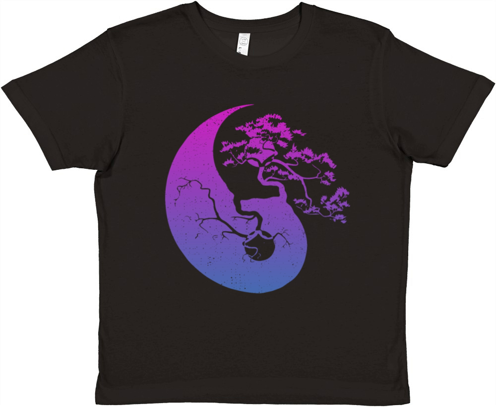 Bonsai Tree Japan Japanese Art Buddhism Bonsai Premium Kids Crewneck T-shirt