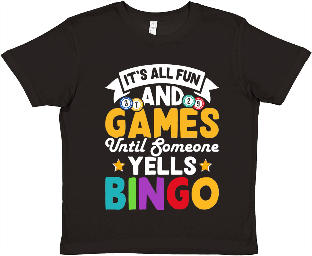 Casino Vintage Bingo Premium Kids Crewneck T-shirt