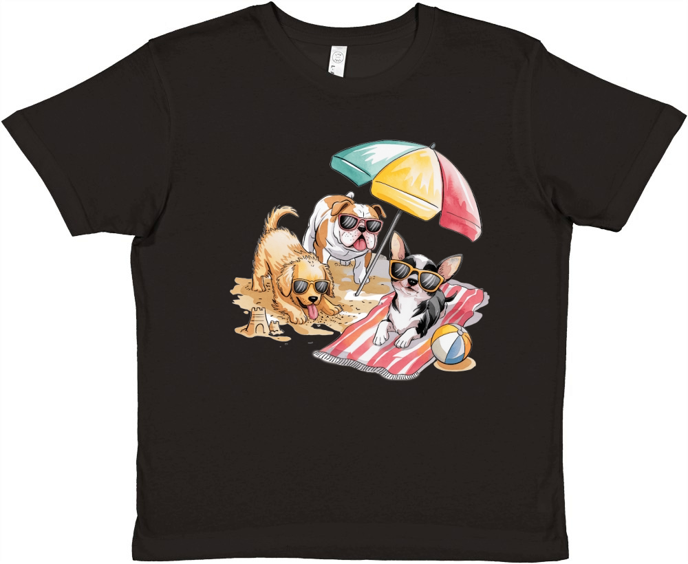 Dog Watercolor Bundle 03 Premium Kids Crewneck T-shirt