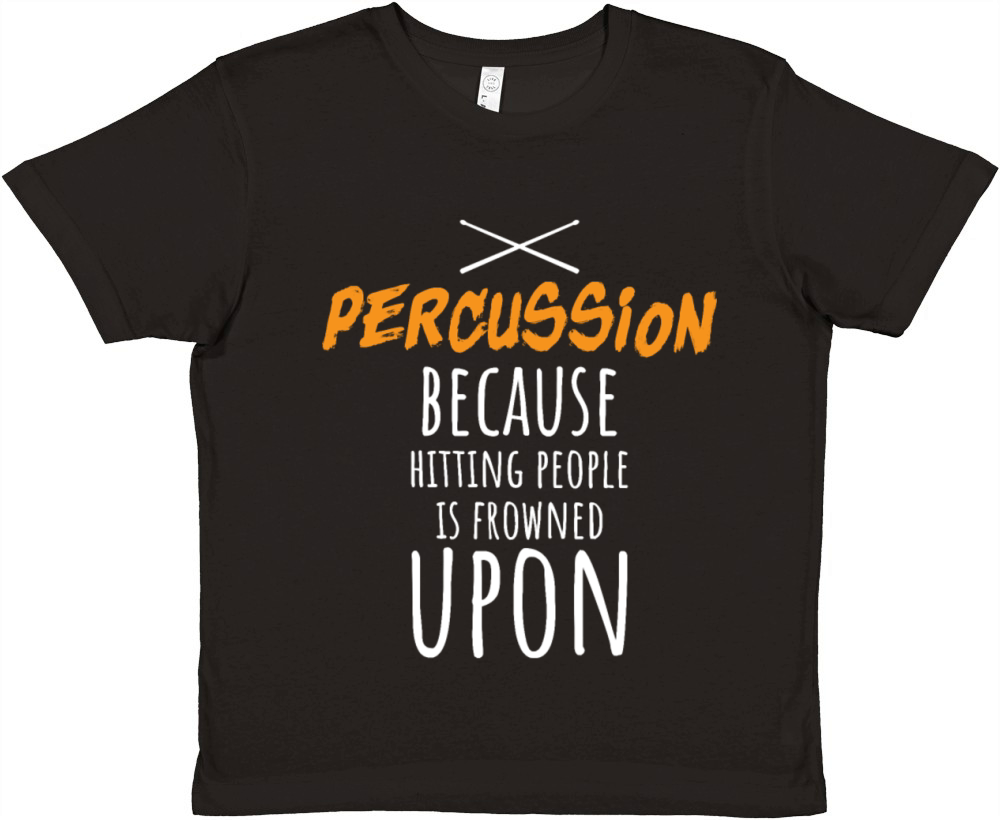 Drummer Gift Playing Drums Percussion Mallet Percu Premium Kids Crewneck T-shirt