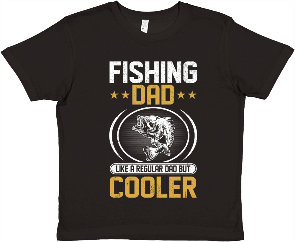 Fishing dad like a regular Dad But Cooler 04 Premium Kids Crewneck T-shirt