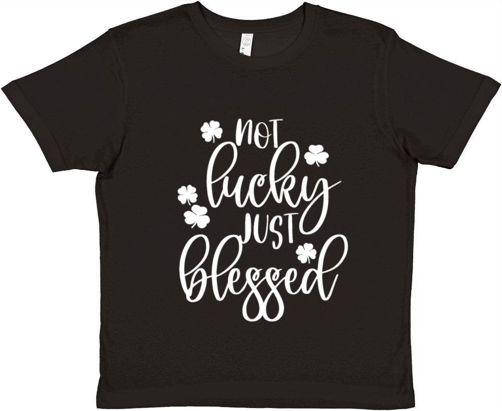 Lucky blessed St Patricks day Premium Kids Crewneck T-shirt