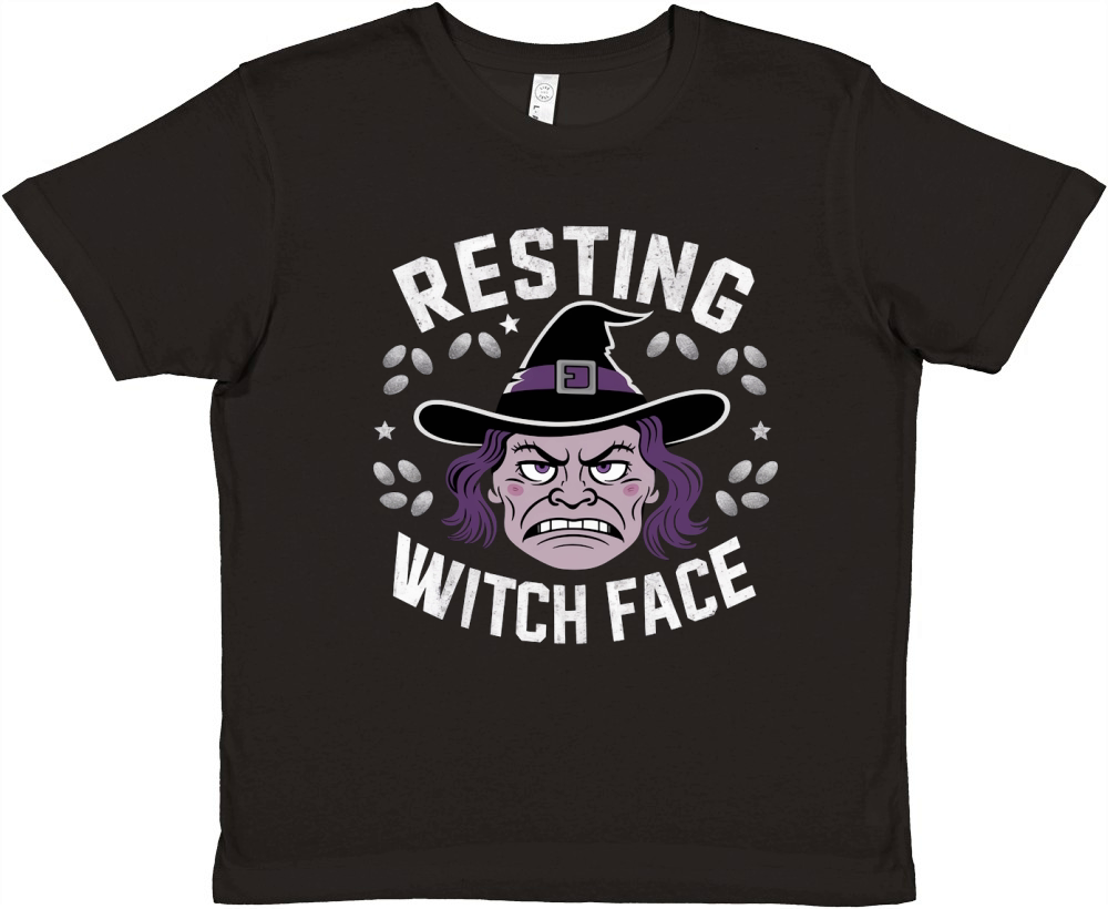 Resting witch face Premium Kids Crewneck T-shirt