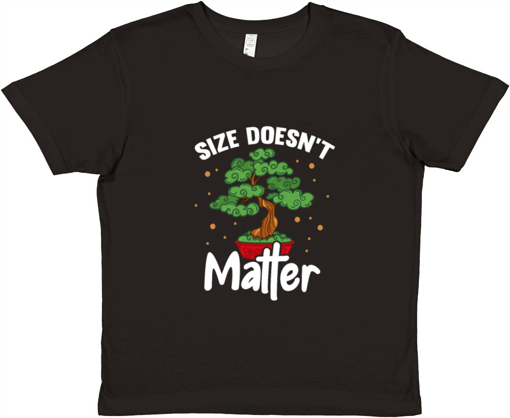 Size Doesnt Matter Bonsai Tree Premium Kids Crewneck T-shirt