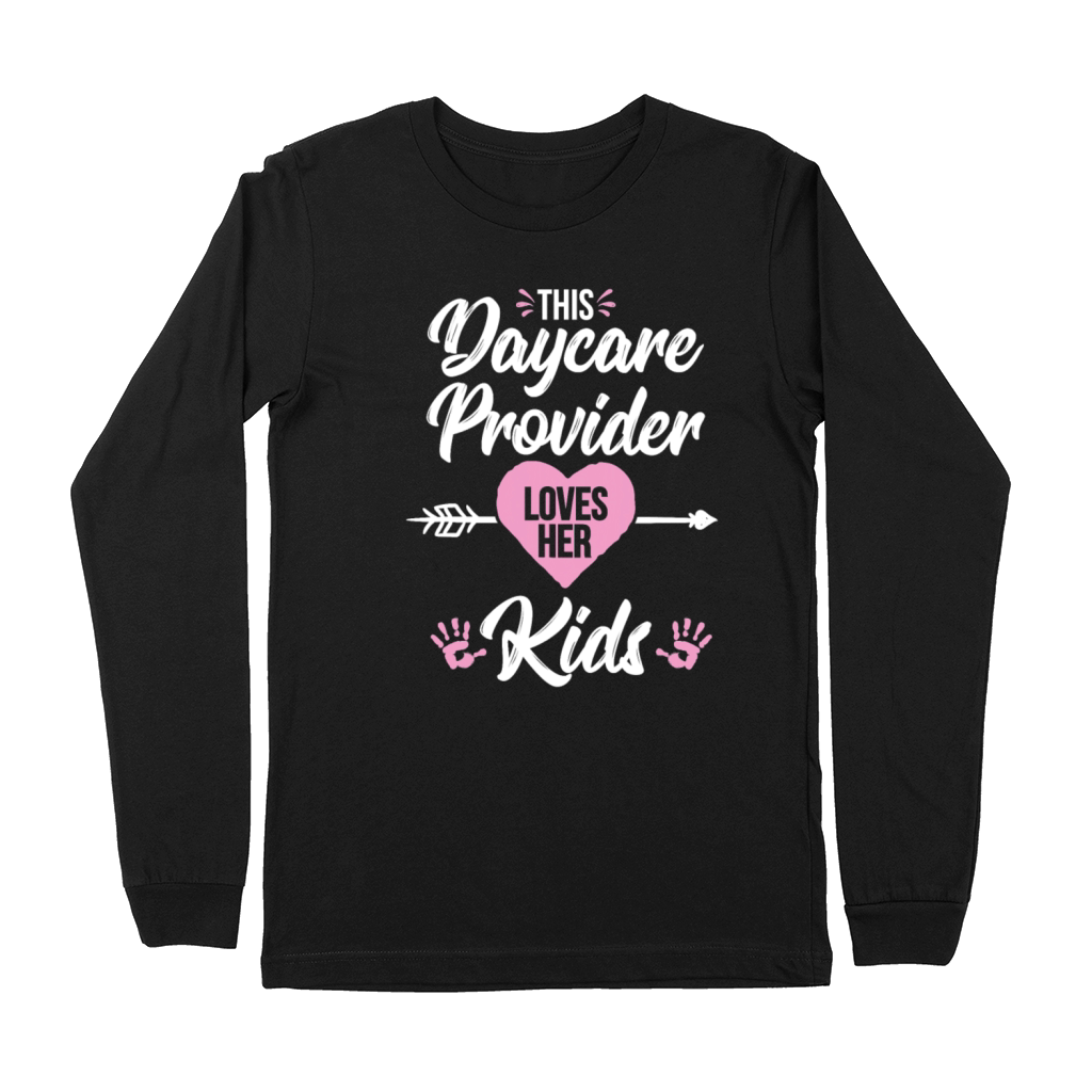 Daycare Provider Valentines Day Childcare Premium Long Sleeve