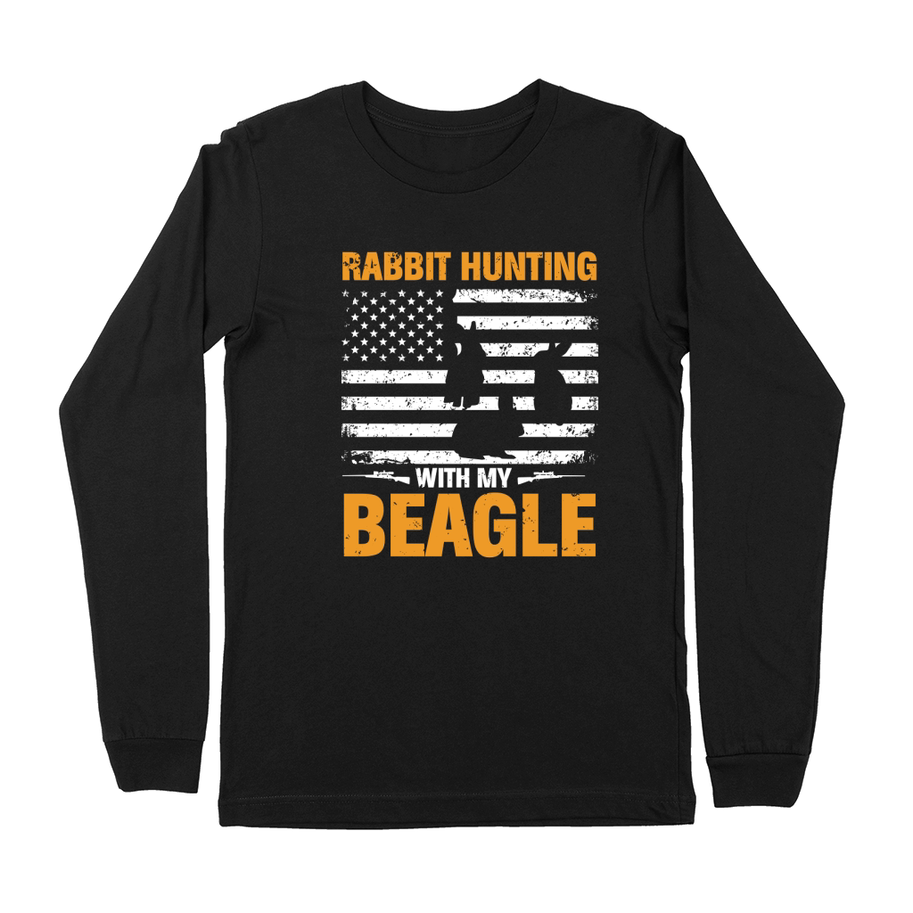 Rabbit Hunting With my Beagle Premium Long Sleeve