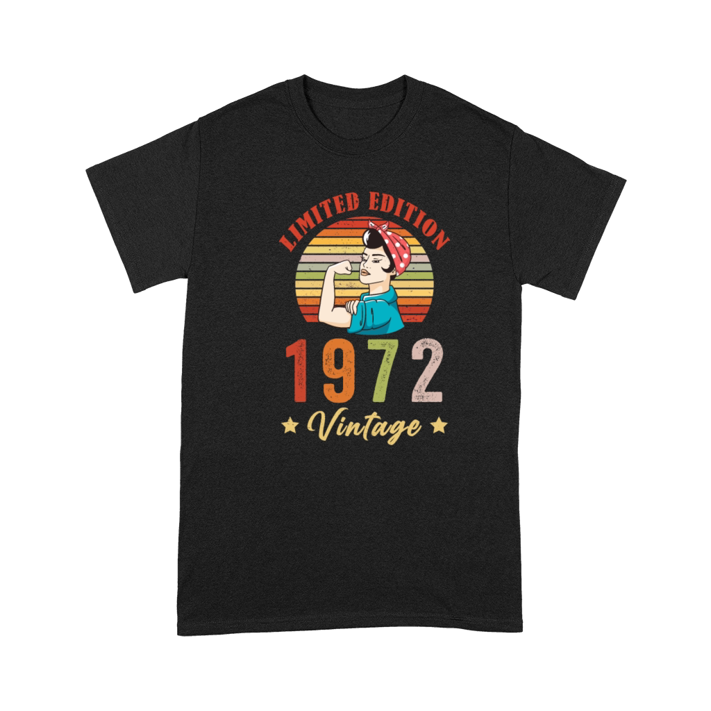 Retro Vintage 1972 50th Birthday Limited Edition Premium T-shirt