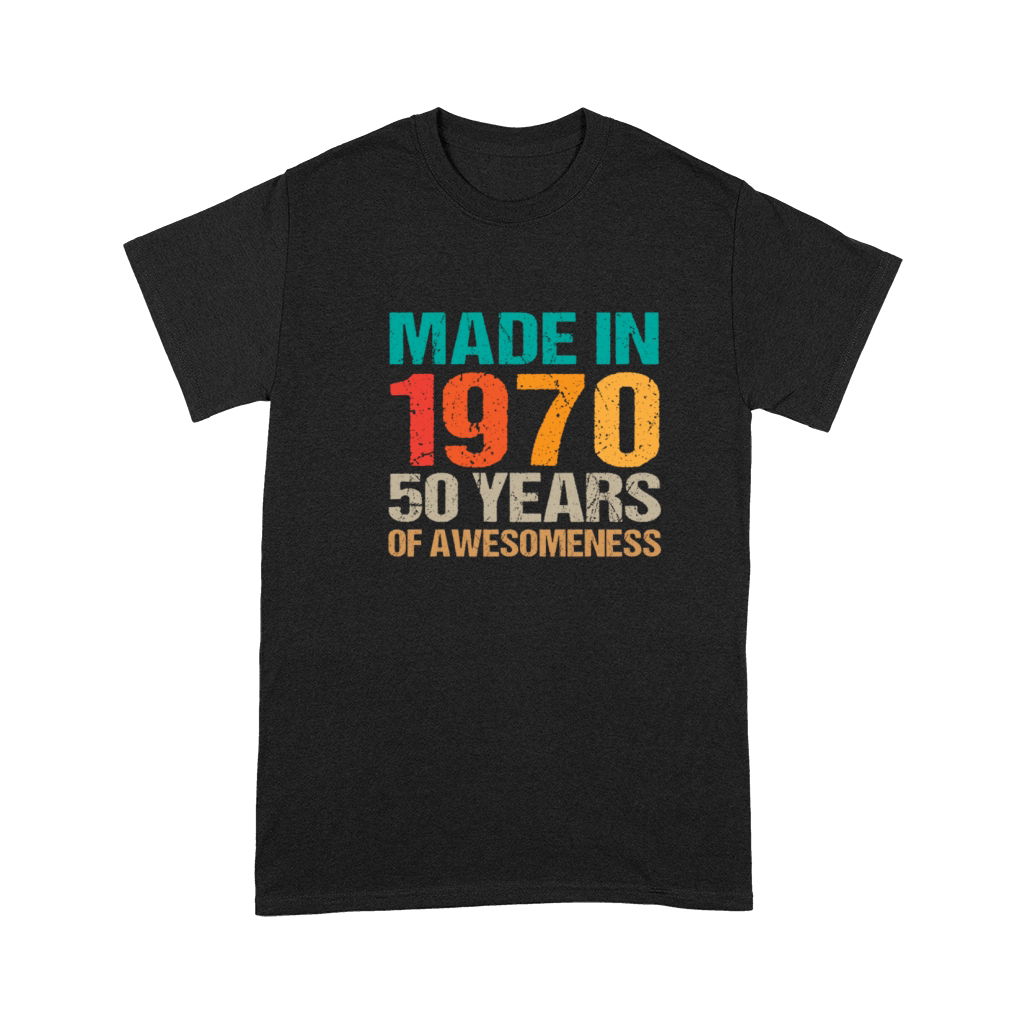 Vintage Made in 1970 - 50 Years Old Birthday Gift Premium T-shirt