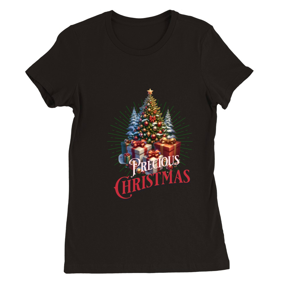 Precious Christmas Premium Womens Crewneck T-shirt