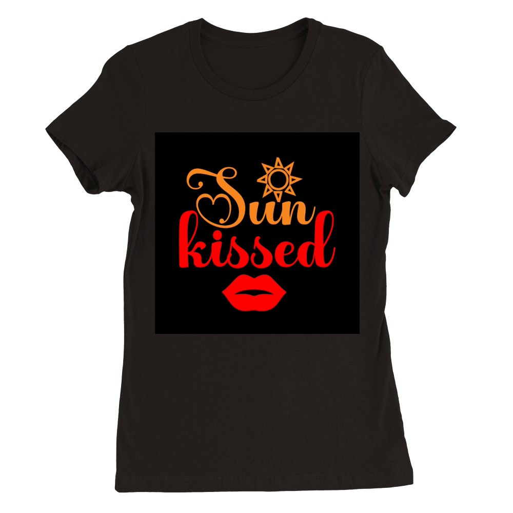 Sun kissed Premium Womens Crewneck T-shirt