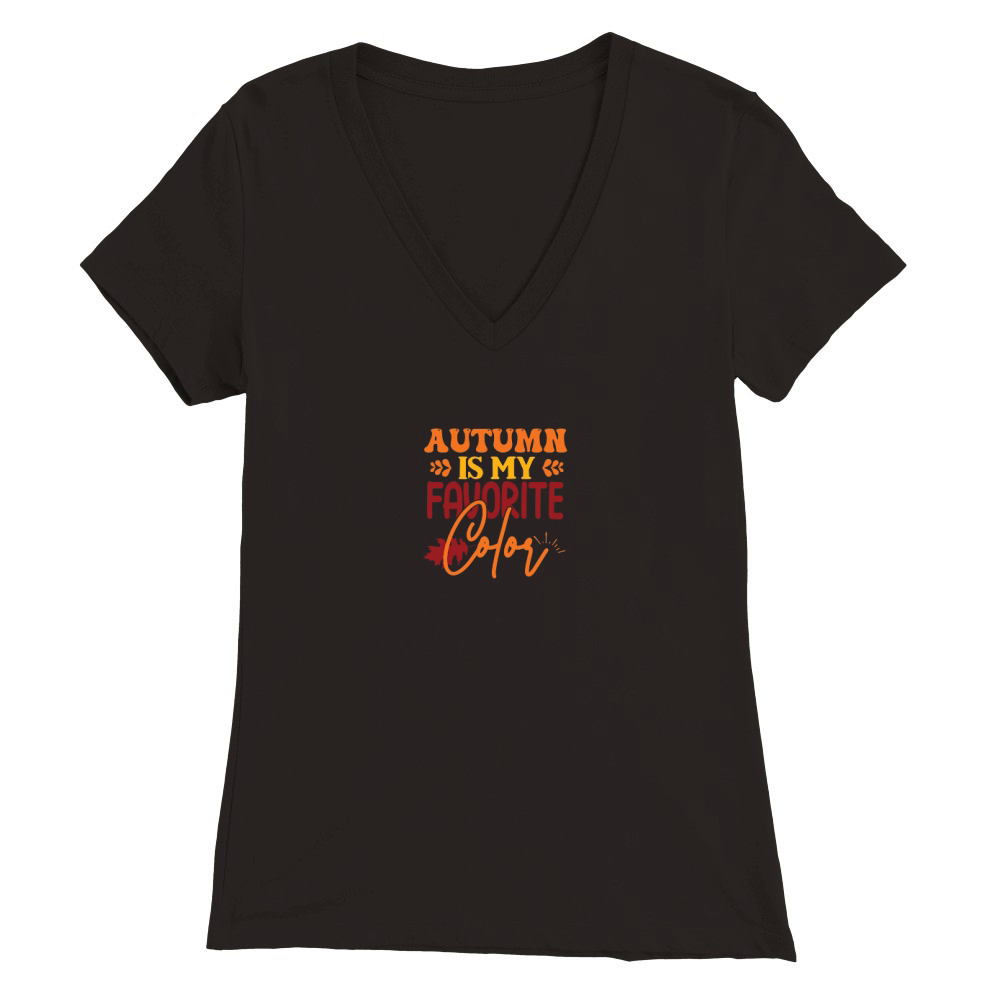 Autumn Is My Favorite Color 02 Premium Womens V-Neck T-shirt