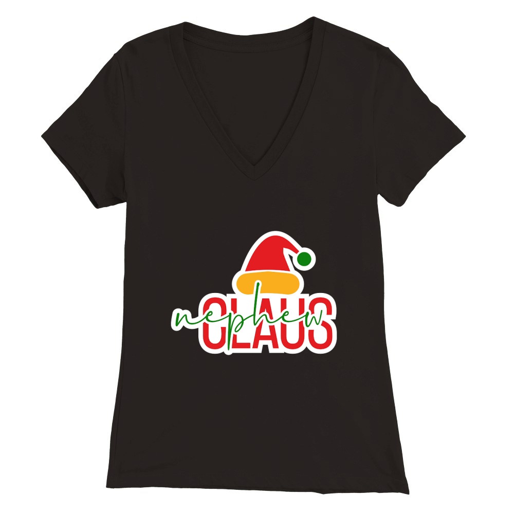 Nephew Claus Premium Womens V-Neck T-shirt