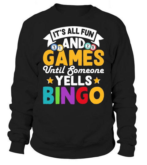Casino Vintage Bingo Sweatshirt Unisex