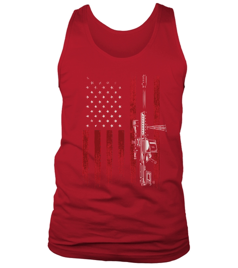 american flag Veteran sniper Tank Top Unisex